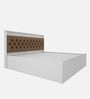 Ressley King Sized Bed In White & Brown Finish
