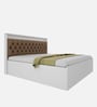 Ressley King Sized Bed In White & Brown Finish