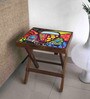 Retro Solid Wood End Table in Multi Colour