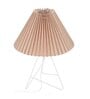 Metal Table Lamp with Fabric Khadi Pleated Shade