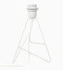 Metal Table Lamp with Fabric Khadi Pleated Shade