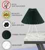 Green Retro Down to the Wire Table Lamp with Fabric Shade