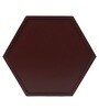 Retro Hibiscus  Hexagon   Brown MDF Multipurpose Serving Tray