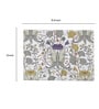 Retro Hibiscus Cream ( 16 X 12) MDF Placemat (Set of 6)