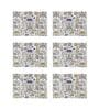 Retro Hibiscus Cream ( 16 X 12) MDF Placemat (Set of 6)