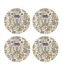 Retro Hibiscus Cream MDF (Set of 4) Table Coaster Reinvention factory