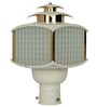 Retro Ivory and Gold Aluminum Gate Lamp