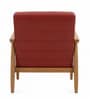 Arel Velvet Fabric Arm Chair In Pink Colour
