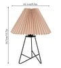 Retro Matt Black Down to the Wire Metal Table Lamp