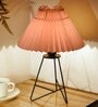 Retro Matt Black Down to the Wire Metal Table Lamp
