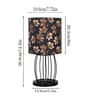 Retro Metal Wire Table Lamp Cage Bases, Fabric Lampshades, Iris Shade