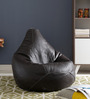 Stillo XXL Bean Bag with Beans in Dark Brown Colour