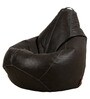 Stillo XXL Bean Bag with Beans in Dark Brown Colour