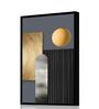 Retro Ring Radial Multicolour Synthetic Wood Wall Art