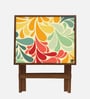 Retro Solid Wood End Table in Multicolour