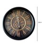Black Metal Chronograph Modern Wall Clock