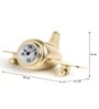 Gold Retro Wing Table Table Clock