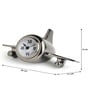 Silver Retro Wing Table Table Clock