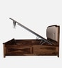 Reuford Solid Sheesham Wood Bed With Hydraulic Storag