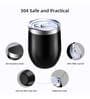 Vaccum Insulated Stainless Steel Coffee Mug with Spill Proof Lid & Straw (Assorted)