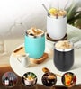 Vaccum Insulated Stainless Steel Coffee Mug with Spill Proof Lid & Straw (Assorted)