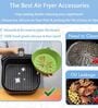 Reusable Non Stick Round Silicone Air Fryer Liner Baking Tray with Handle