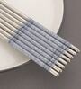 Reusable Stainless Steel Round Chopsticks Set