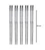 Reusable Stainless Steel Round Chopsticks Set