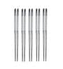Reusable Stainless Steel Round Chopsticks Set