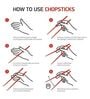 Reusable Stainless Steel Round Chopsticks Set