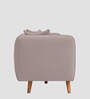 Reva Fabric 1 Seater Sofa in Almond Beige Colour