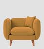 Reva Fabric 1 Seater Sofa in Corn Yellow Colour