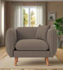 Reva Fabric 1 Seater Sofa in Hazel Beige Colour