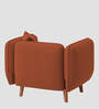 Reva Fabric 1 Seater Sofa in Royal Orange Colour