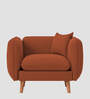 Reva Fabric 1 Seater Sofa in Royal Orange Colour