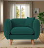 Reva Fabric 1 Seater Sofa in Sage Green Colour