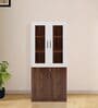 Reverie 2 Door Book Case in Brown Colour