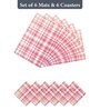 Reversible PVC Placemats & Coasters Set of 6