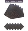 Reversible PVC Placemats & Coasters Set of 6