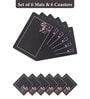 Reversible PVC Placemats & Coasters Set of 6