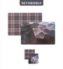 Reversible PVC Placemats & Coasters Set of 6