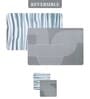 Reversible PVC Placemats & Coasters Set of 6