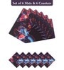 Reversible PVC Placemats & Coasters Set of 6