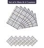 Reversible PVC Placemats & Coasters Set of 6