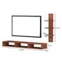 Revolt TV Unit in Walnut Finish for TVs up to 55"
