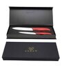 Metallic Blood Red Ceramic (Set of 2) Kitchen Knife
