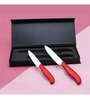 Metallic Blood Red Ceramic (Set of 2) Kitchen Knife