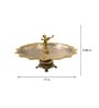 Revolving Angel Silver  Stainless steel & Brass Appetizer Platter