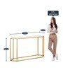 Rexel Metal Console Table in Golden Colour