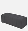 Rexi Fur Fabric Bench in Avio Grey Colour